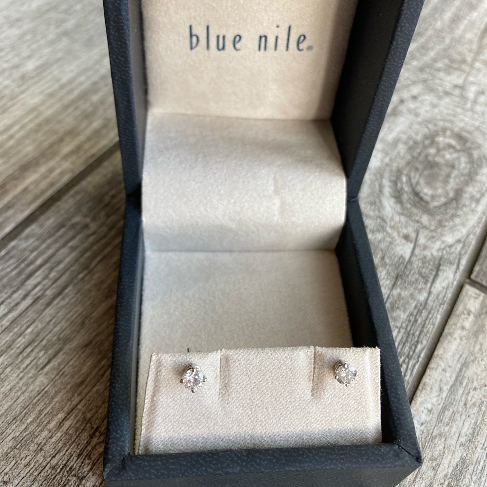 Blue Nile 1/2 Ct Diamond Stud Earrings